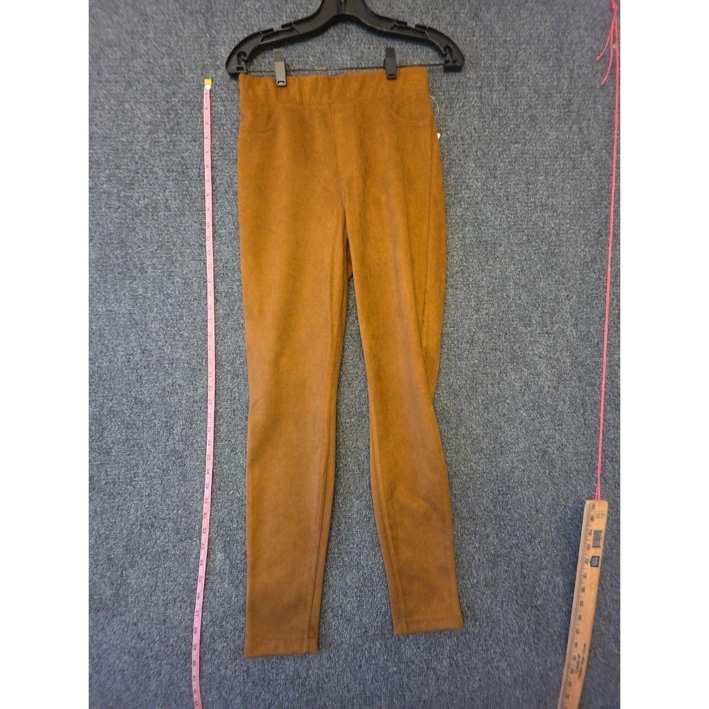 Sanctuary Leggings Womens S Brown Faux Suede Pull On Stretch Ankle Jeggings